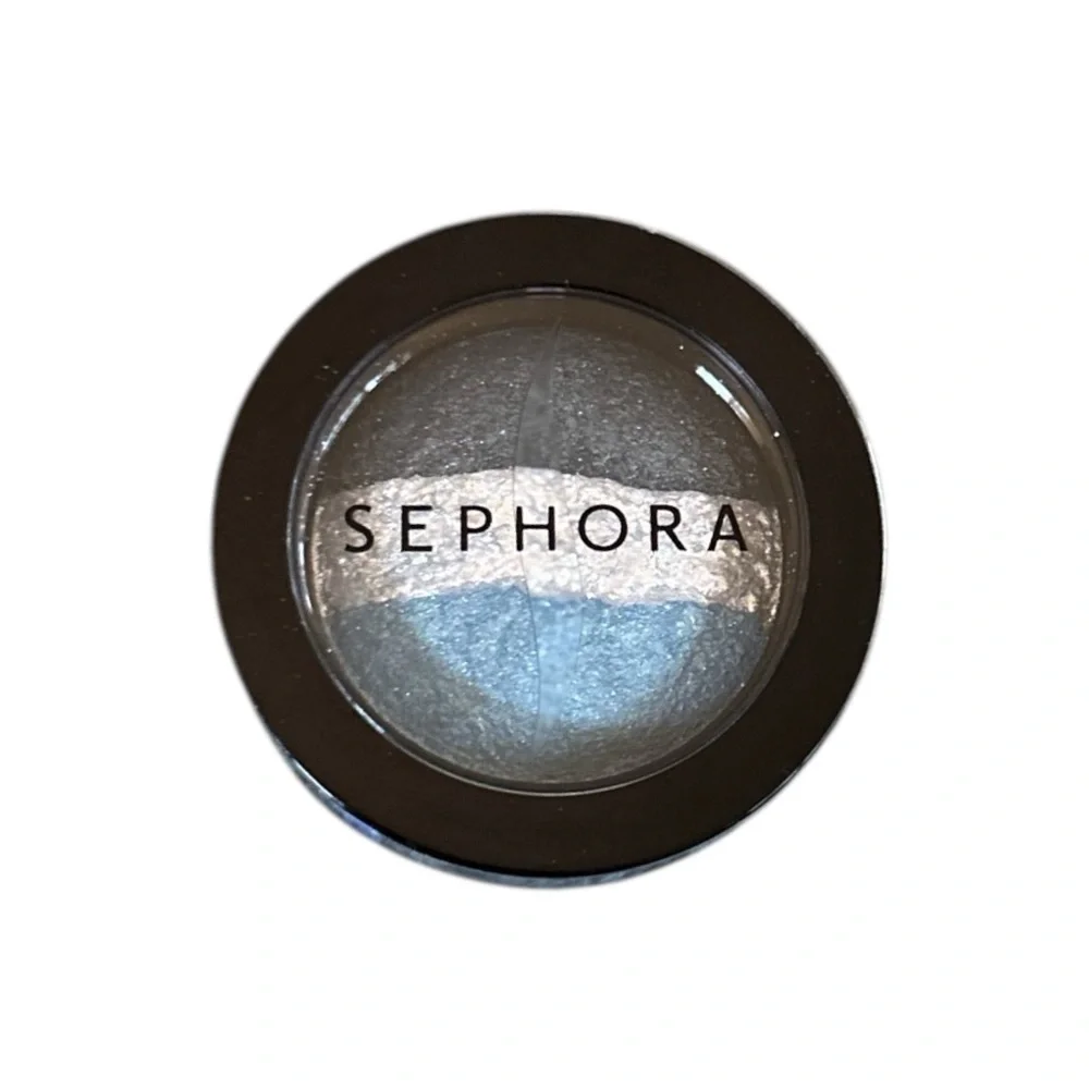 Sephora Moonshadow Baked Eyeshadow Trio #5 Blue Blood Shimmer Discontinued NWT